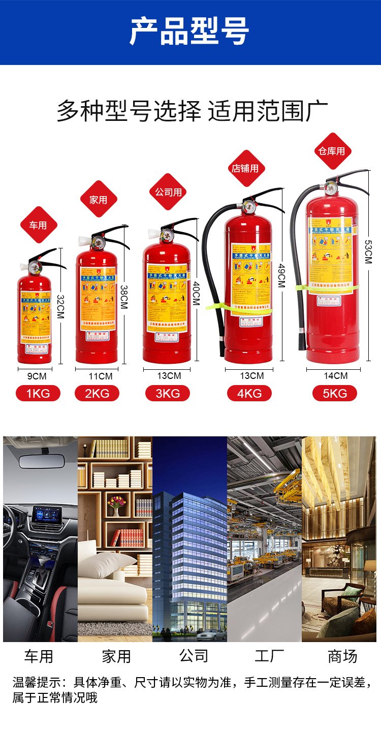 干粉灭火器MFZ/ABC4与8公斤型号全解析 国标消防器材选购指南